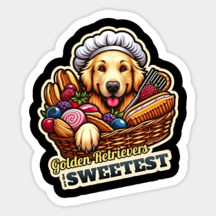 Golden Retriever Confectioner 2 Sticker